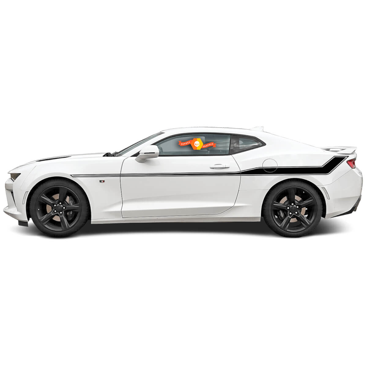 2014 2015 Chevy Camaro Side Hockey Stick Rally Bodyline Stripes Stickers Decals Sport

