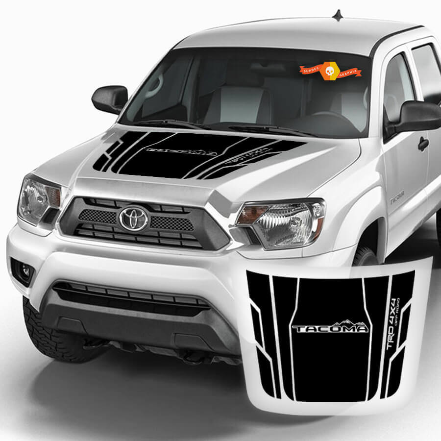 TRD Mountain Style Hood Vinyl Decal for Toyota Tacoma 2016-2020