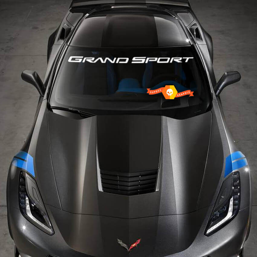 Grand Sport Windshield Vinyl Decal for Chevy Corvette