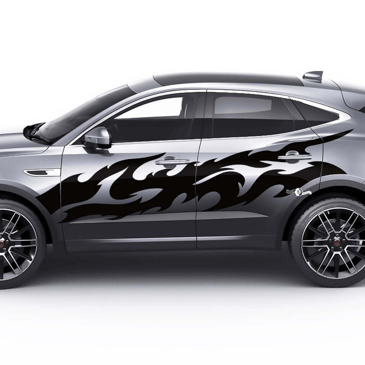 Jaguar E-Pace Side Flame Colour Doors Graphics Decal Logo Sticker
