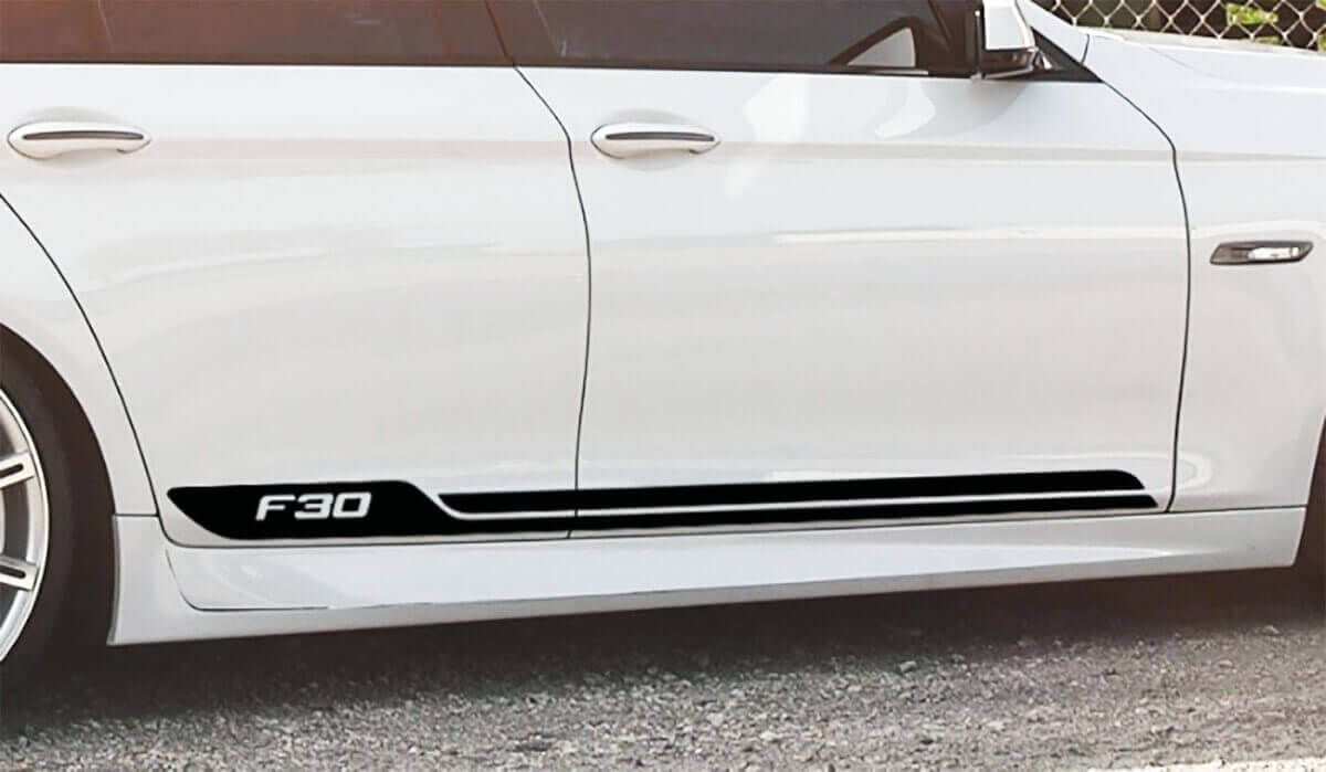 BMW stripes vinyl body Doors decal sticker logo bmw F30 F36 F32 series
