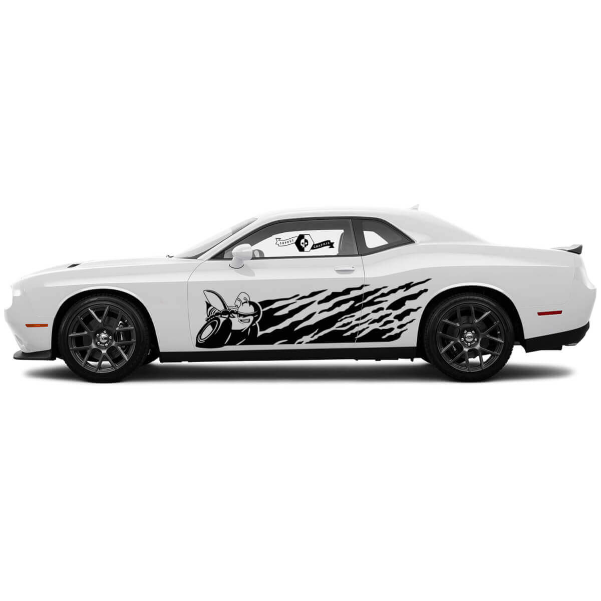 Scat Pack Mud Splash Side Door Vinyl Decal Sticker for Dodge Charger