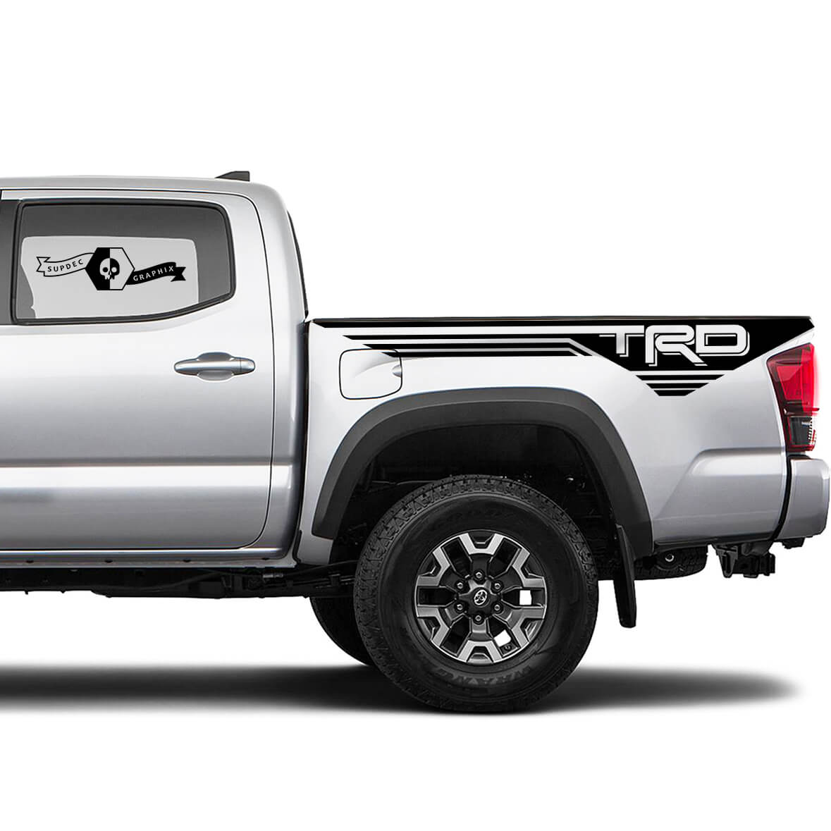 TRD 4x4 Off-Road Lines BedSide Side Vinyl Stickers Decal fit to Toyota Tacoma Tundra all years #22
