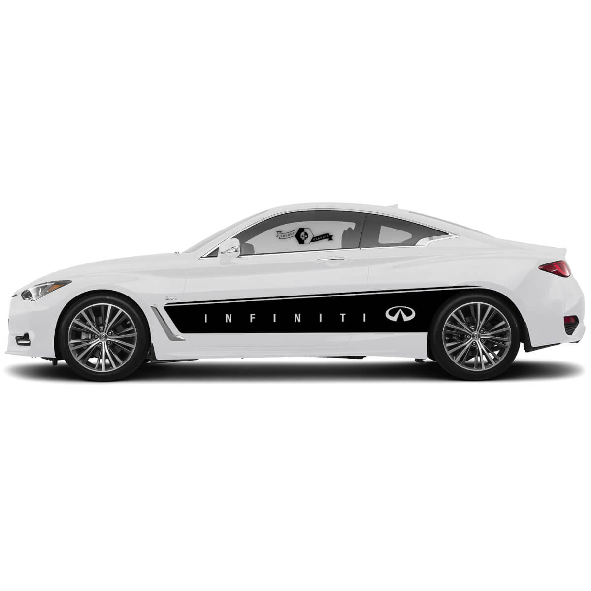 INFINITI LOGO Style Side Vinyl Decal Sticker for Infiniti Q50