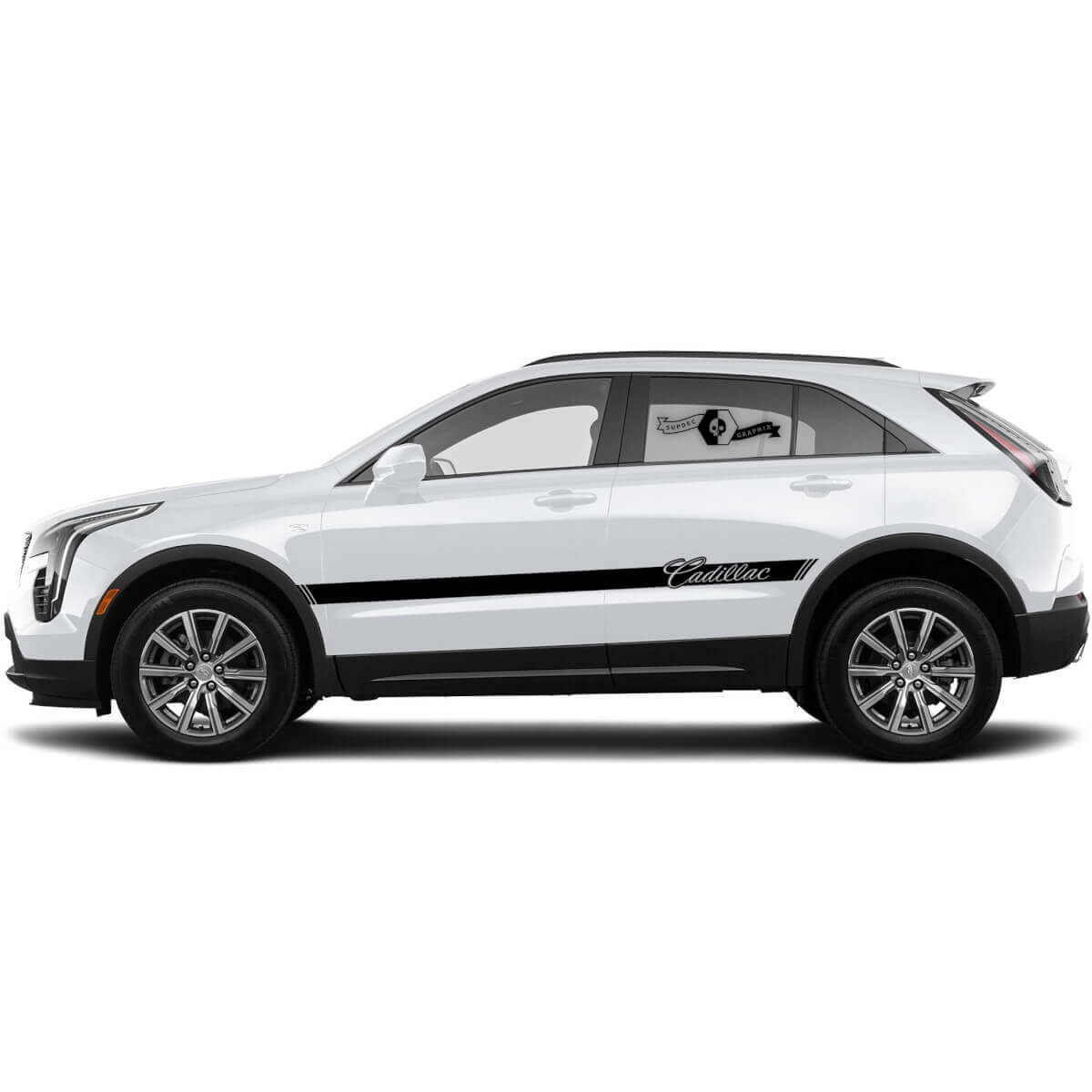 2 Nganyi Decal Nganyi Classic Center Sticker Lines Classic Stripe for Cadillac XT4
