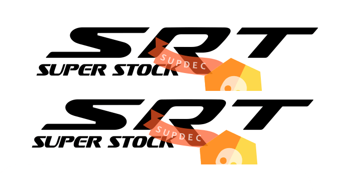SRT Super Stock Side Vinyl Decal Sticker for Dodge Charger