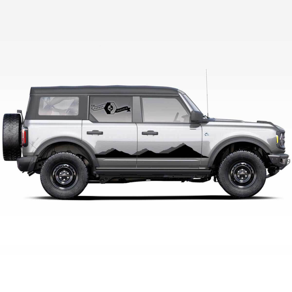 Mountains Style Side Stripes Vinyl Decal for Musclecar horse 2021