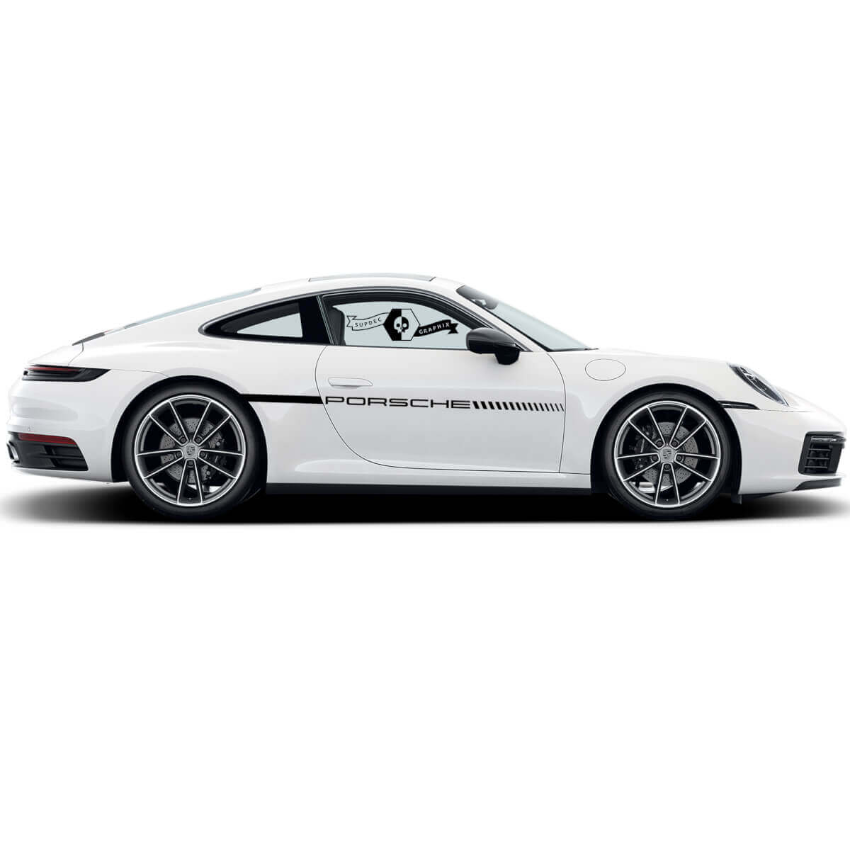 Porsche 911 Carrera Classic Side Stripes Up Doors Kit Decal Sticker
