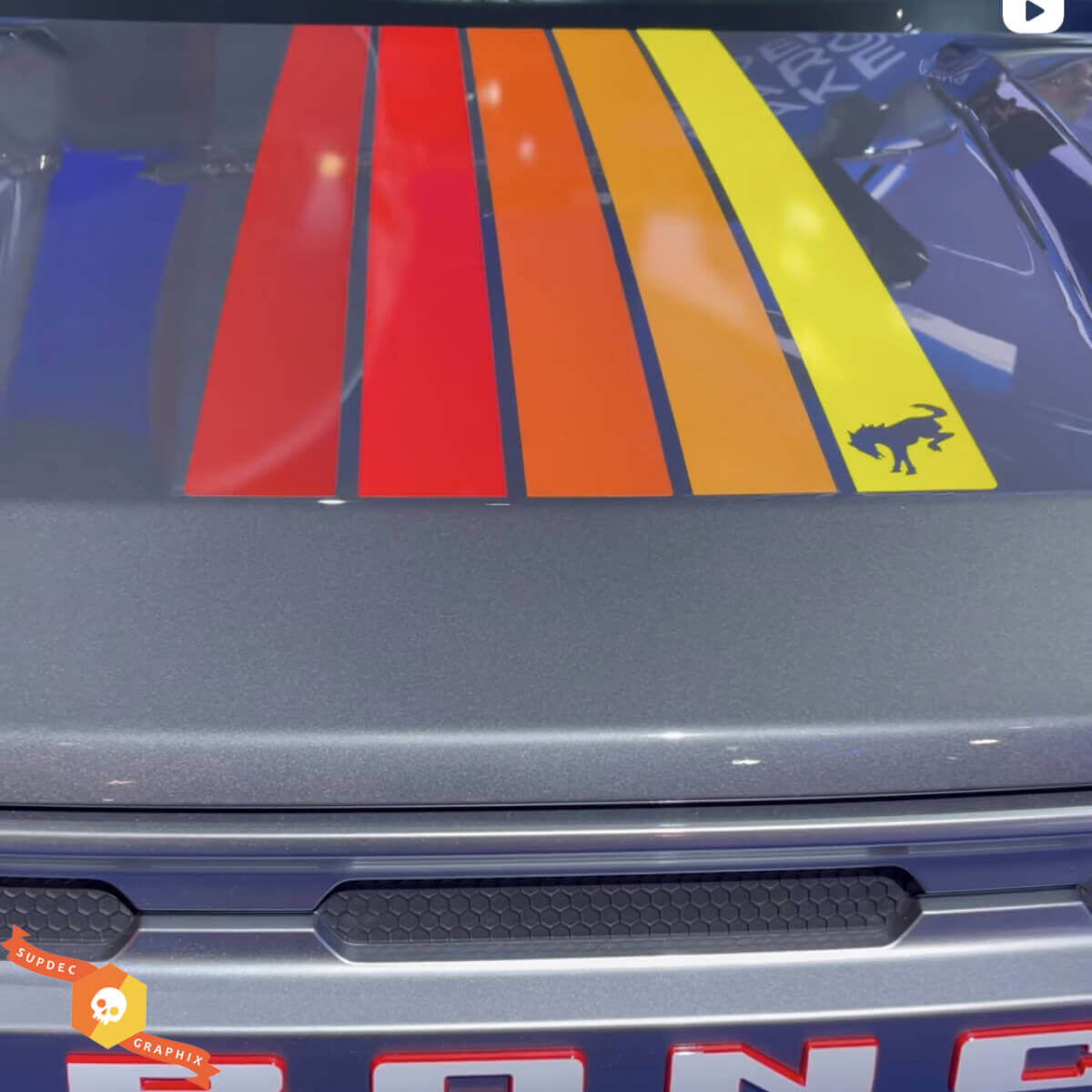 Hood Stripes Doors Decals Stickers for Musclecar horse 2021
