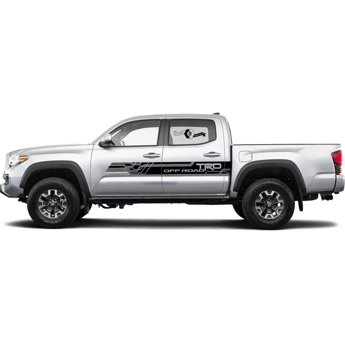 TRD Off Road Style Door Stripe Decal Kit for Toyota Tacoma