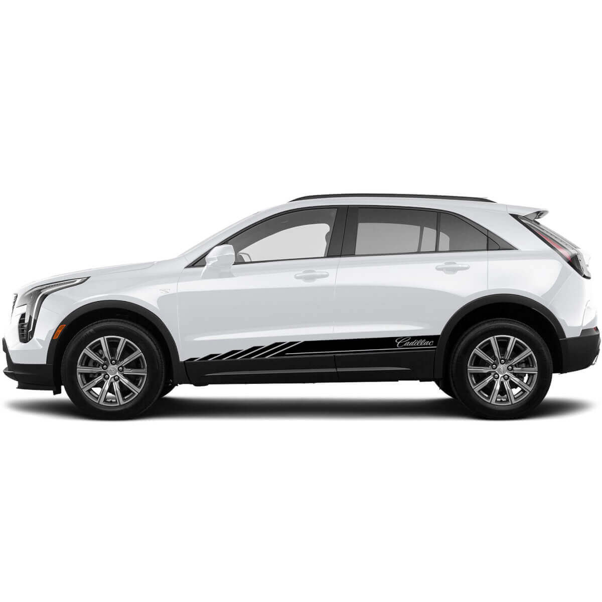 2 Nya Dekal Rocker Panel Klistermärken Stripe för Cadillac XT4 Stage
