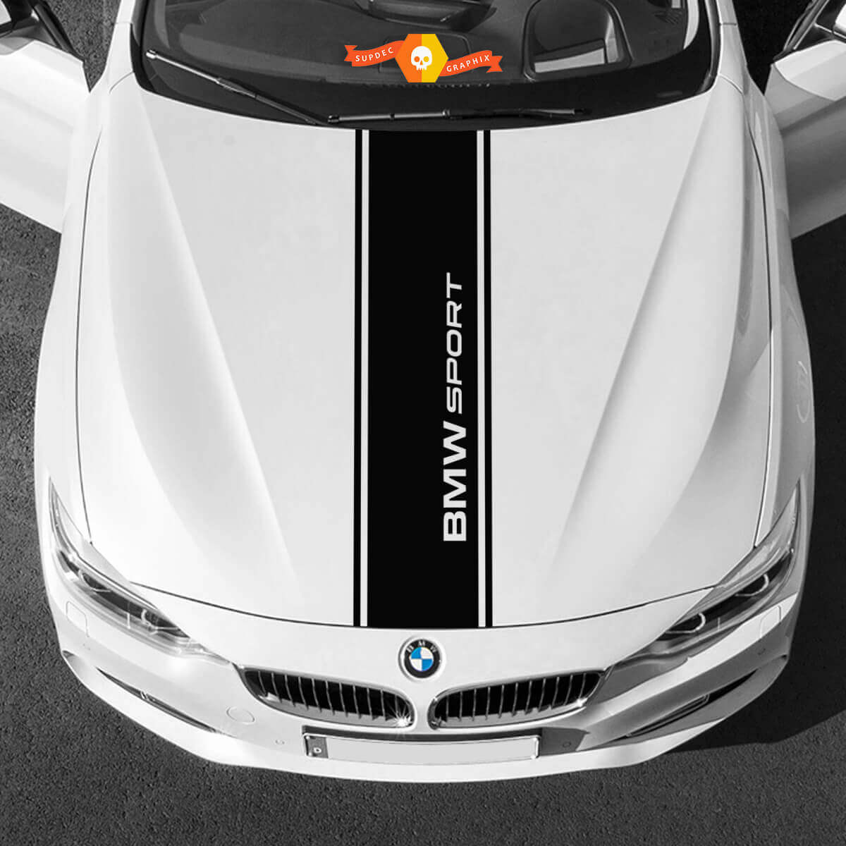 Vinyl Decals Graphic Stickers bmw hood in middle BMW Sport New
