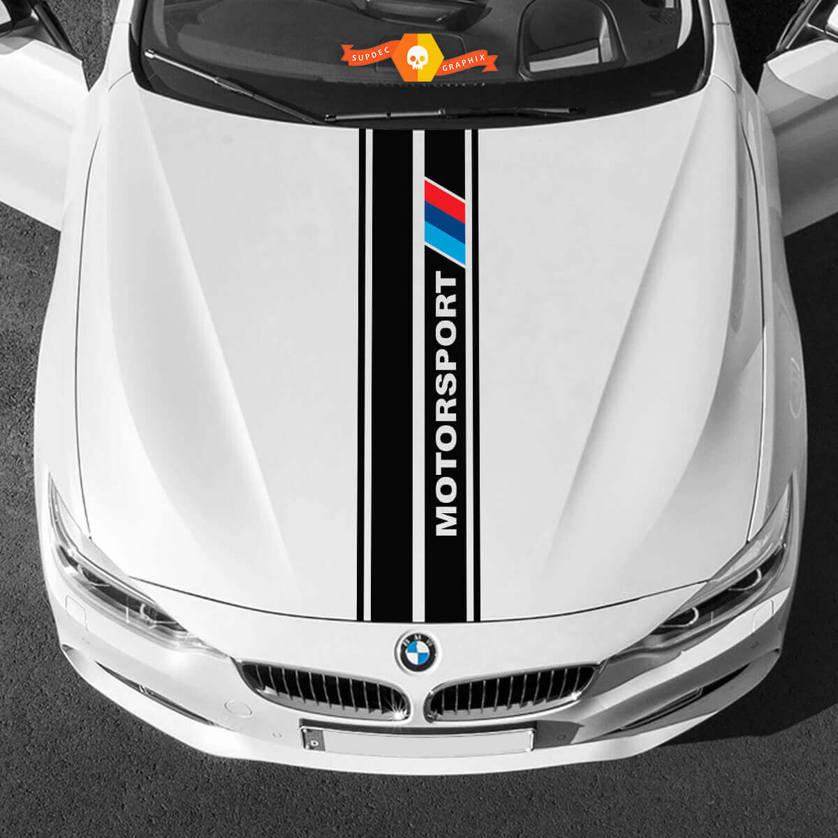 Vinyl Decals Graphic Stickers bmw hood in middle BMW motorsport 2022
