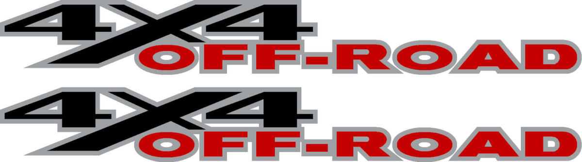 2 DODGE RAM 4x4 OFF ROAD TRUCK Vinyl Decals Stickers