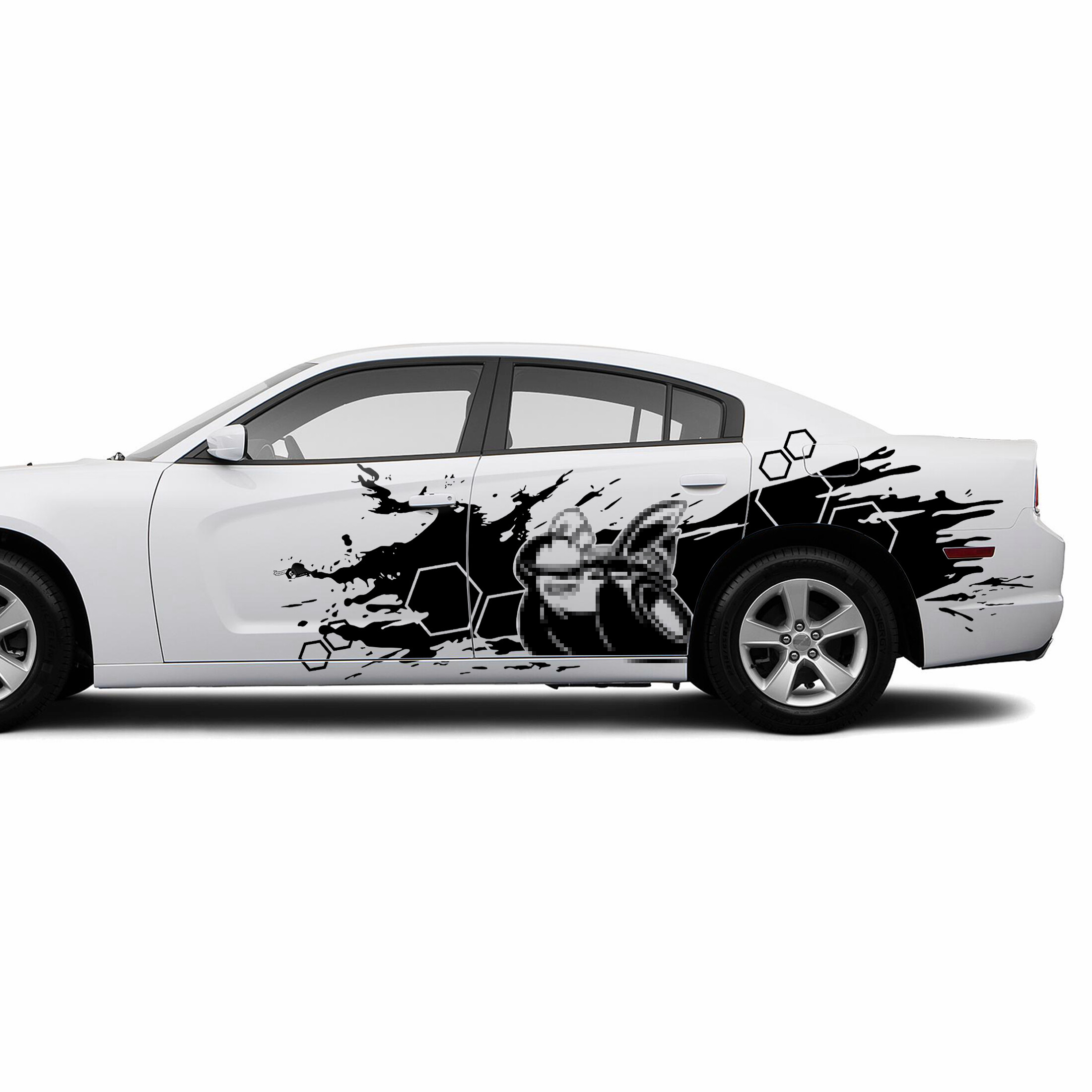 Super Bee in Splash Style Side Vinyl Decal Sticker for Dodge Challenger