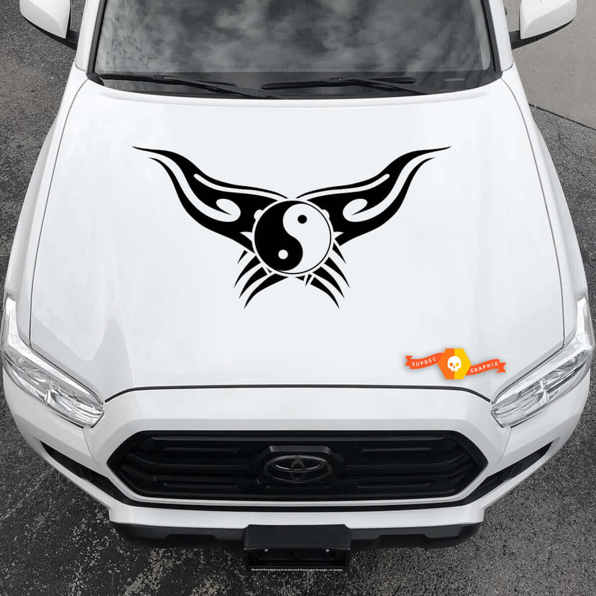 Vinyl Decals Graphic Stickers Car  hood New yin and yang abstract 2022
