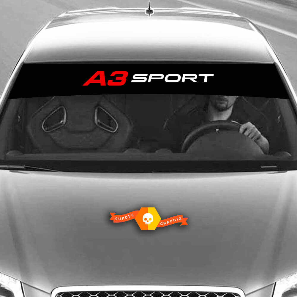 Vinyl Decals Graphic Stickers windshield A3 Sport Audi sunstrip Racing 2022