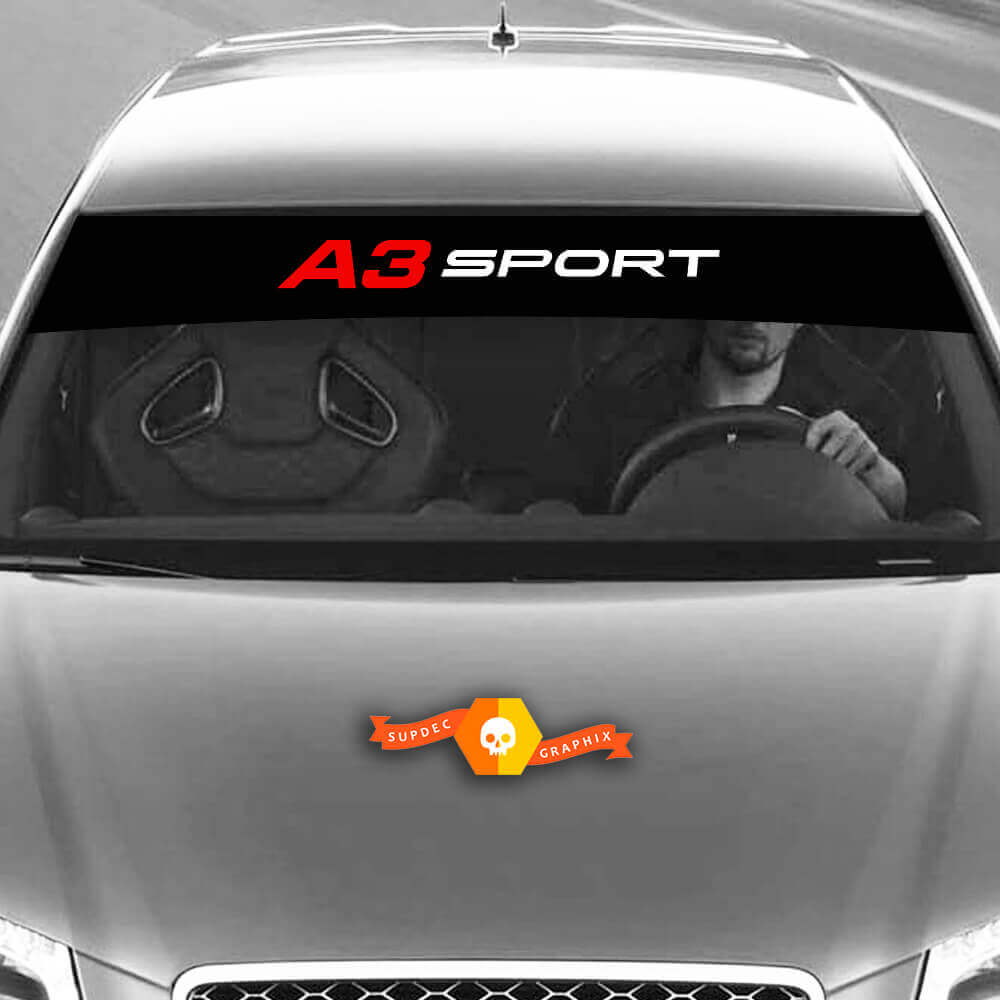 Vinyl Decals Graphic Stickers windshield A3 Sport Audi sunstrip Racing 2022

