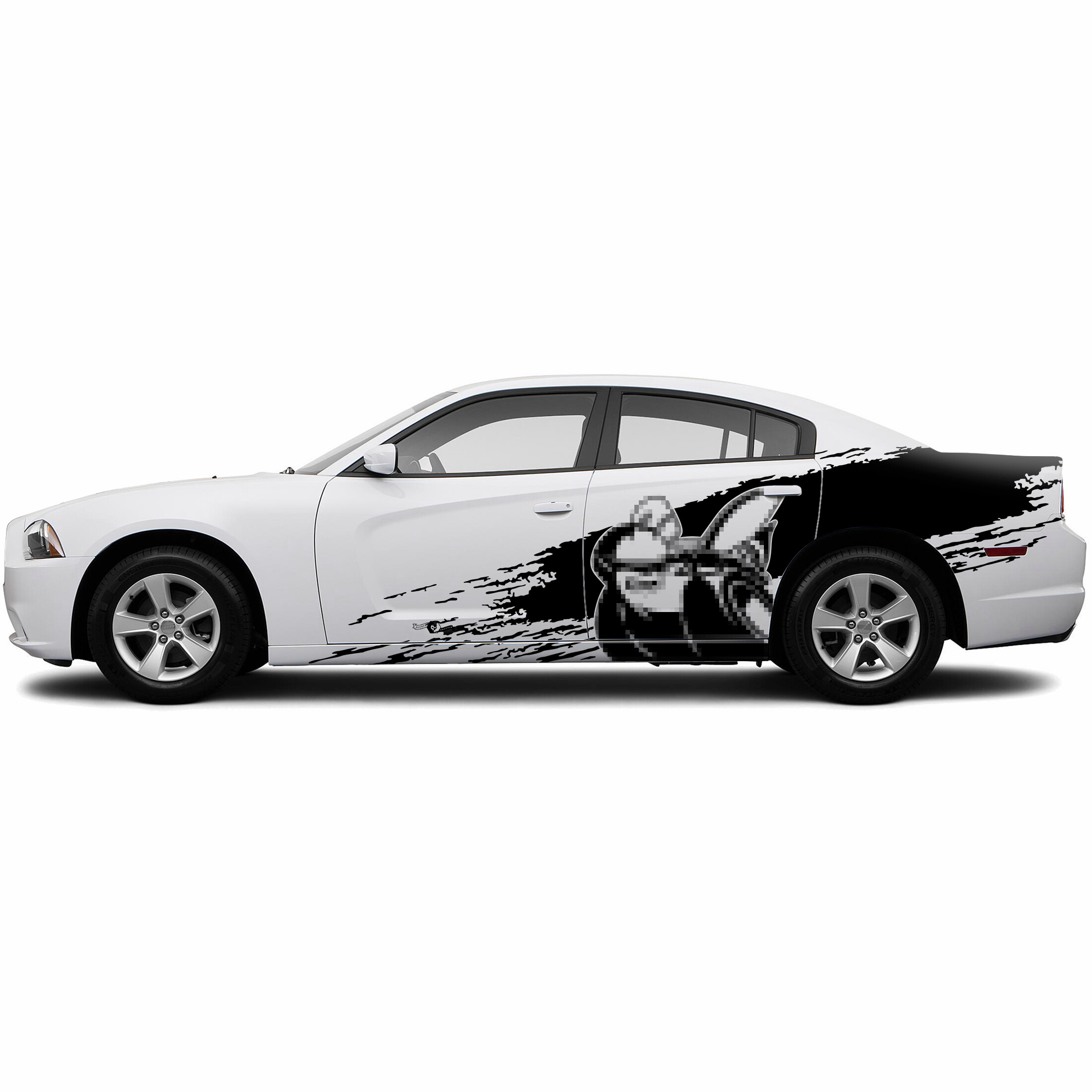 Super Bee Mud Splash Style Side Vinyl Decal Sticker for Dodge Challenger