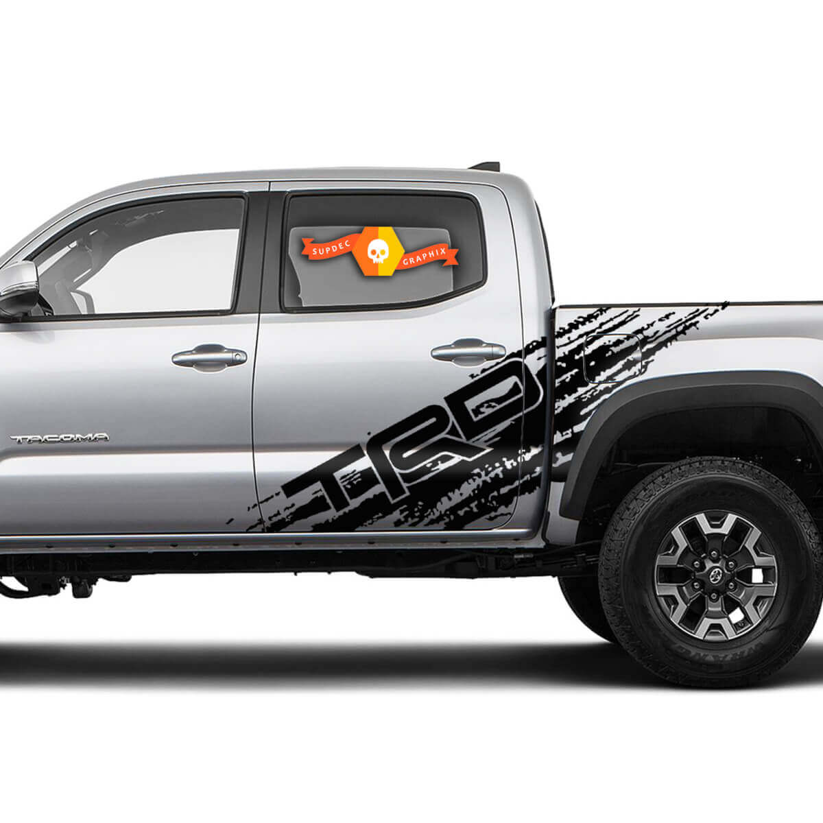 2 Tacoma Side Bed Doors TRD Splatter Vinyl Stickers Decal Kits for Toyota Tacoma
