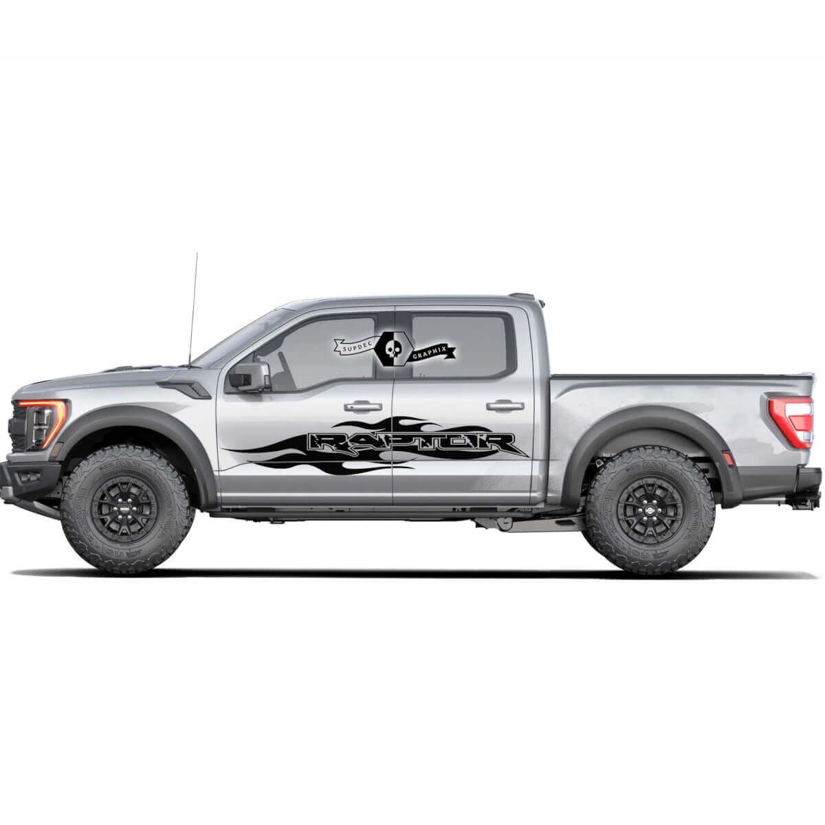 Ford F-150 Raptor 2022 Side Doors Splash graphics side stripe decal Stickers
