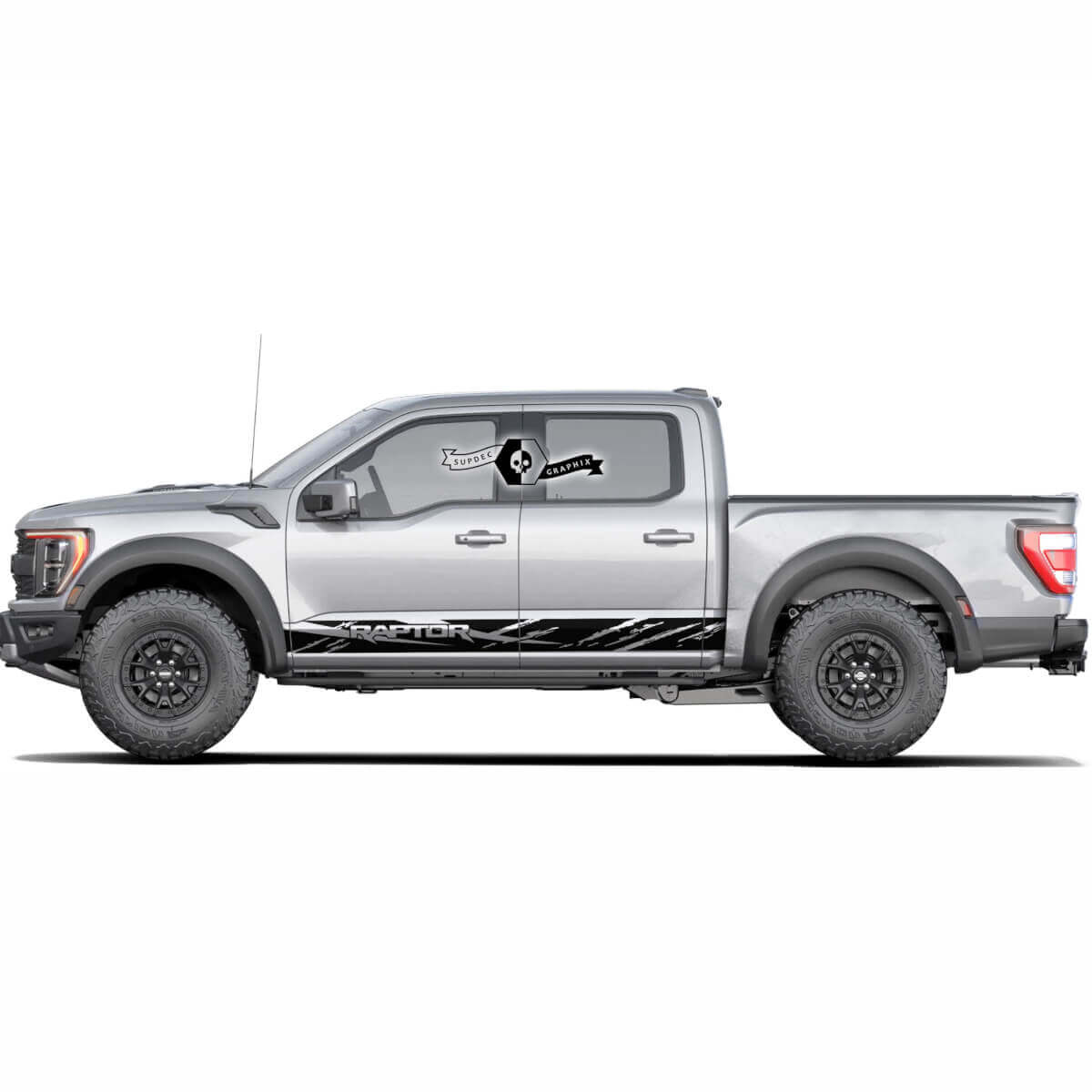 Distressed Rocker Panel Stripes Vinyl Decal for Musclecar power truck