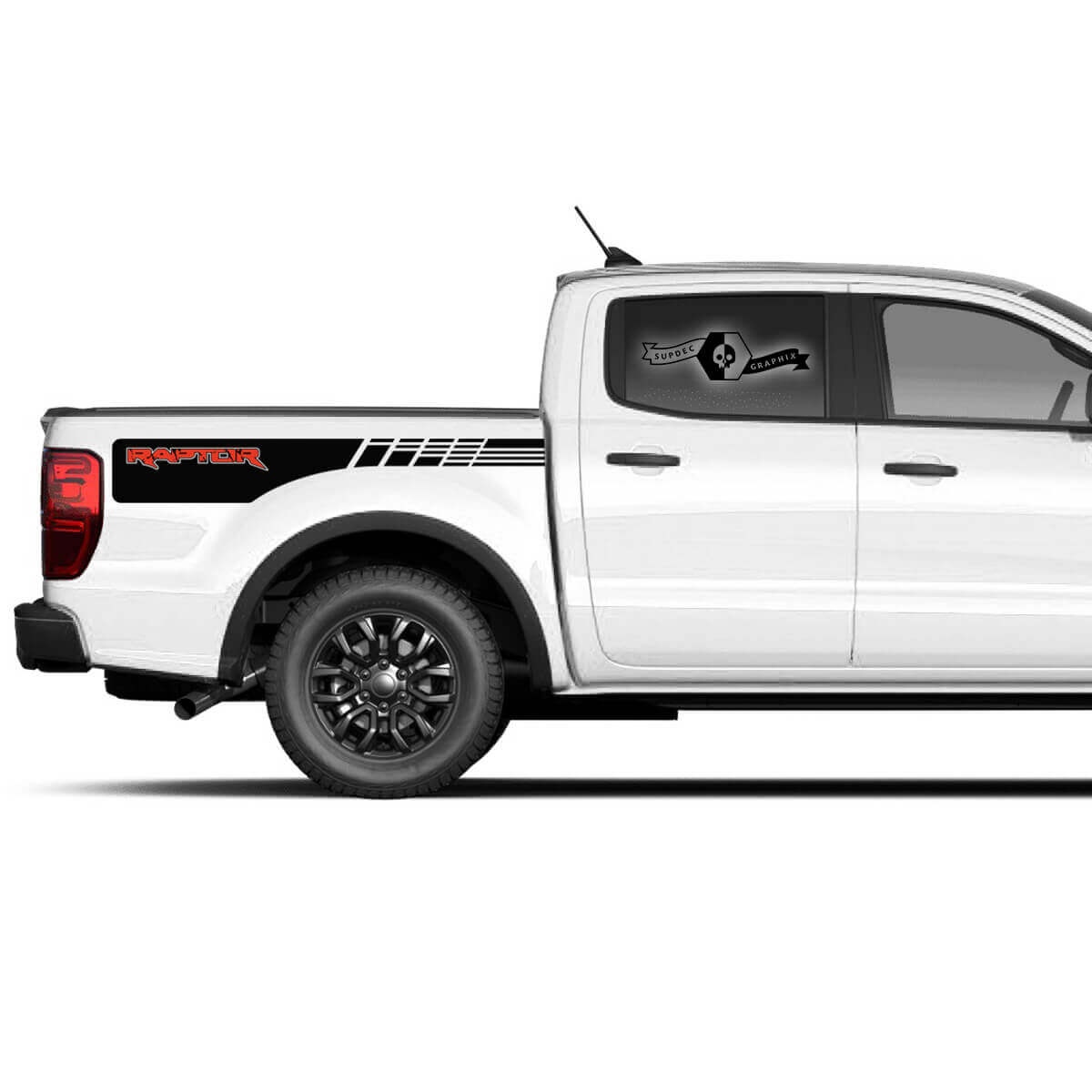Pair Ford F150 Raptor 2020-2022  logo side bed graphics decal sticker
