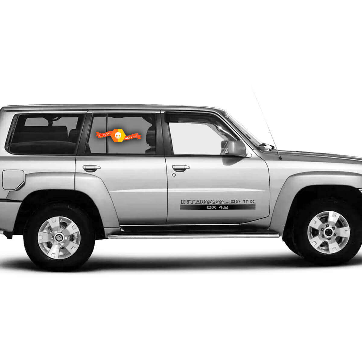 Intercooled TD DX 4.2 Side Vinyl Decal Set for Nissan Patrol