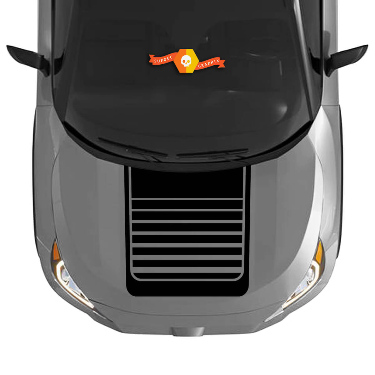 Hood Decal Sticker Graphic Kit fits Toyota RAV4 2019 - 2022 vinyl decal sticker
