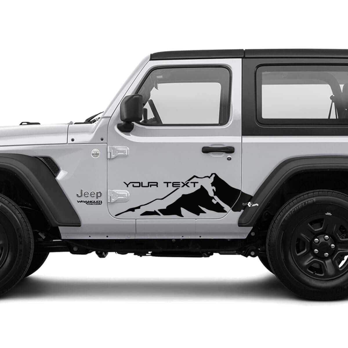2 New JEEP Wrangler Door side Decal Sticker Mountains Graphics Decal Sticker
