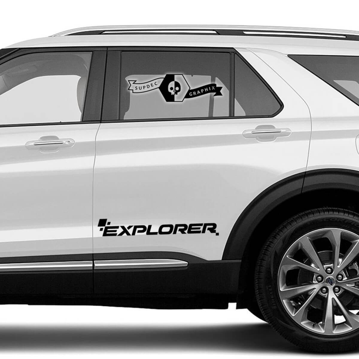 2x Musclecar EXPLORER Side Doors Logo Decals Stickers Graphics Vinyl
