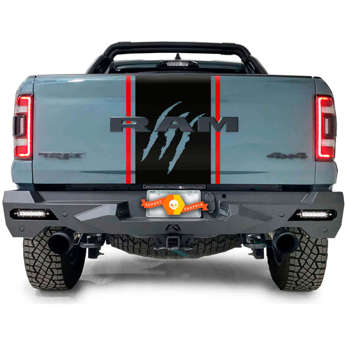 Scratch Claws Tailgate And Side Bed Graphics Decal Sticker 2 Colours for Dodge Ram 1500