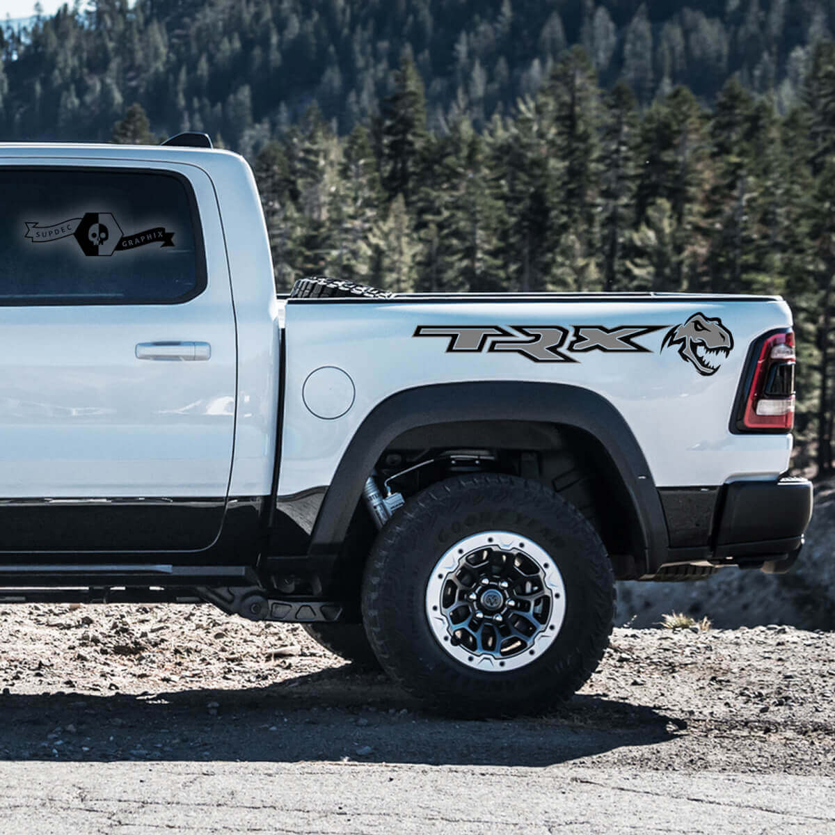 TRX Bed Side Vinyl Decal Pair for Ram 1500 Rebel TRX