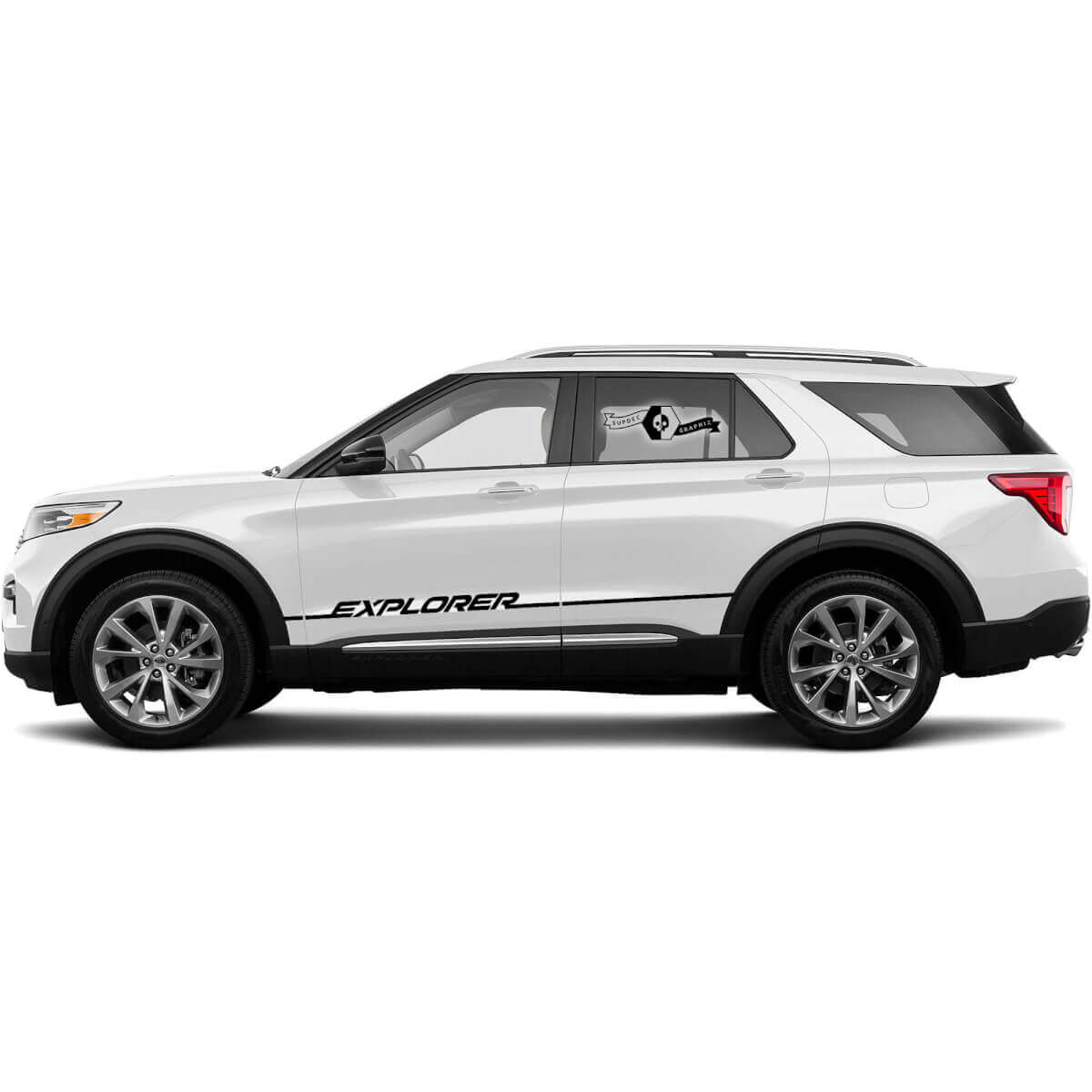 2x 2021 Ford Explorer Logo Door New Decals Side Stickers Graphics Vinyl
