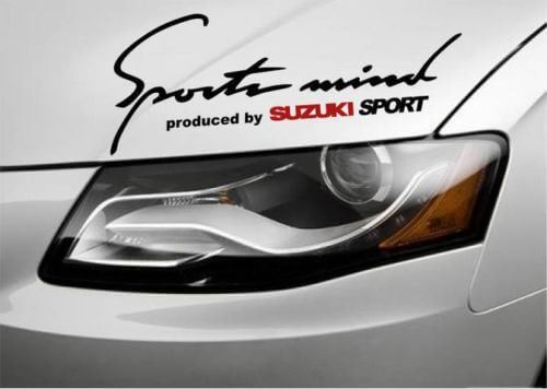 Sports Mind Produced by Suzuki Sport Vinyl Decal Set for Suzuki SX4 XL7 Vitara