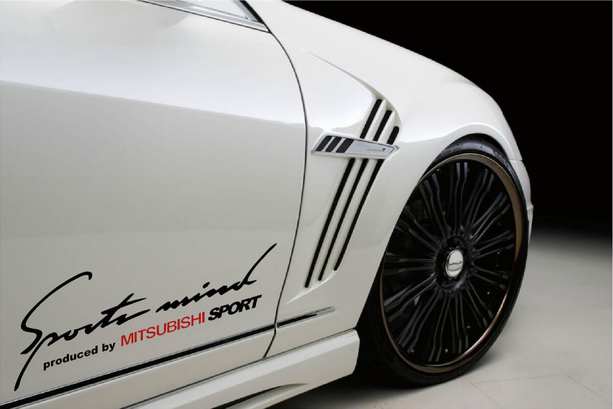 2 Sports Mind Produced by MITSUBISHI SPORT Decal sticker
