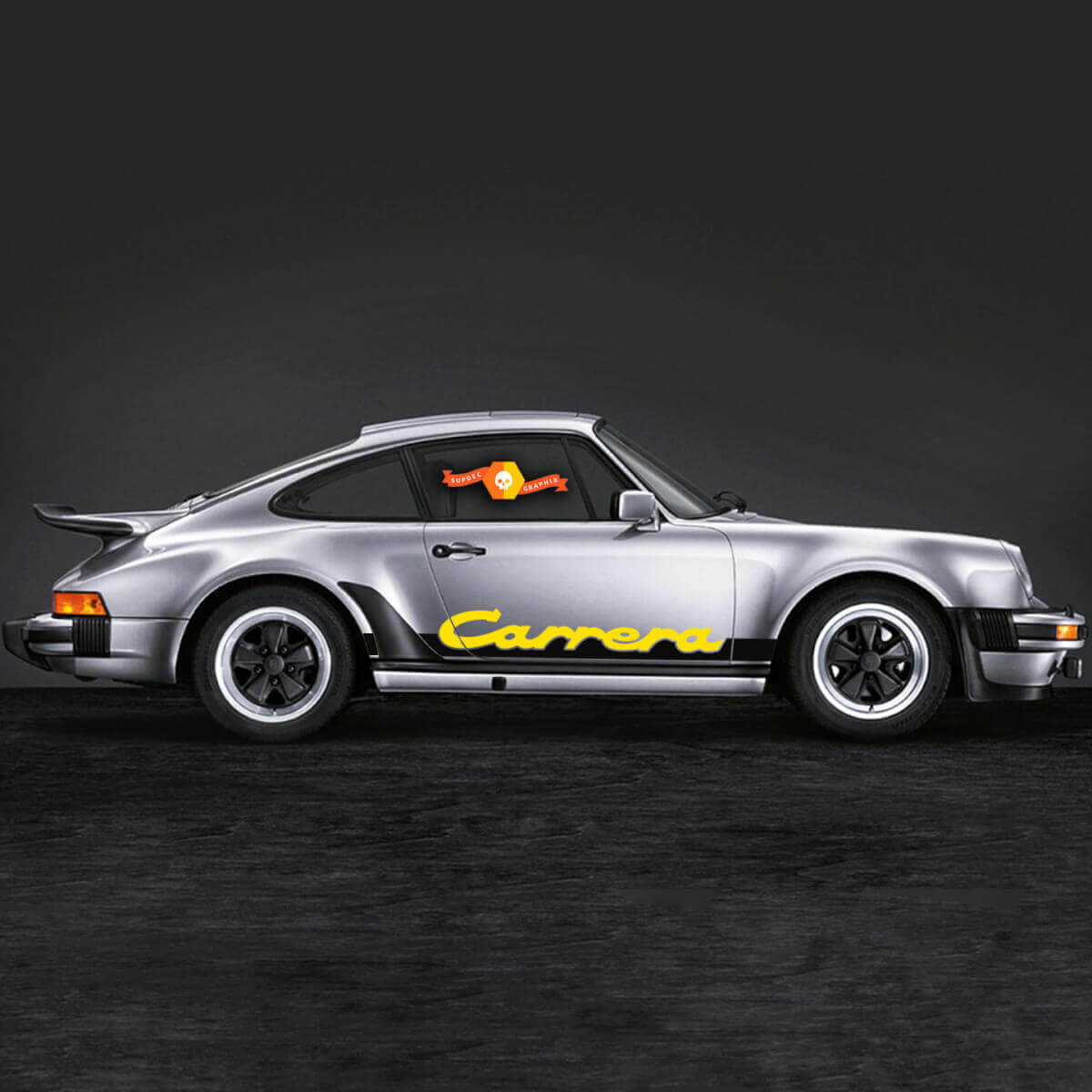 Carrera Lettering Stripes Side Decal Sticker 2 For Porsche 911
