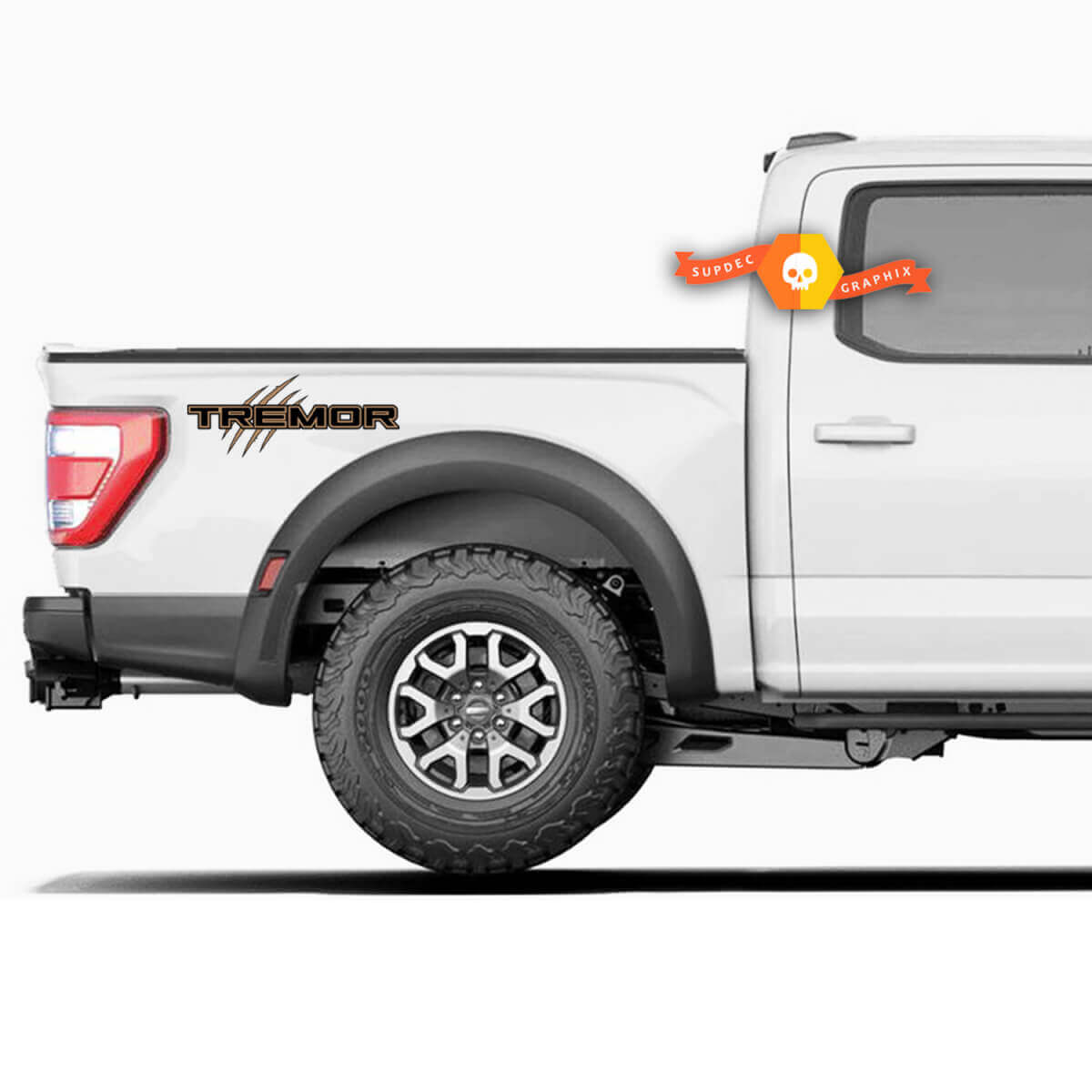 2 Colour Decal for 2021-2022 Musclecar truck Tremor - Bedside - Offroad Stickers Truck Bed Side

