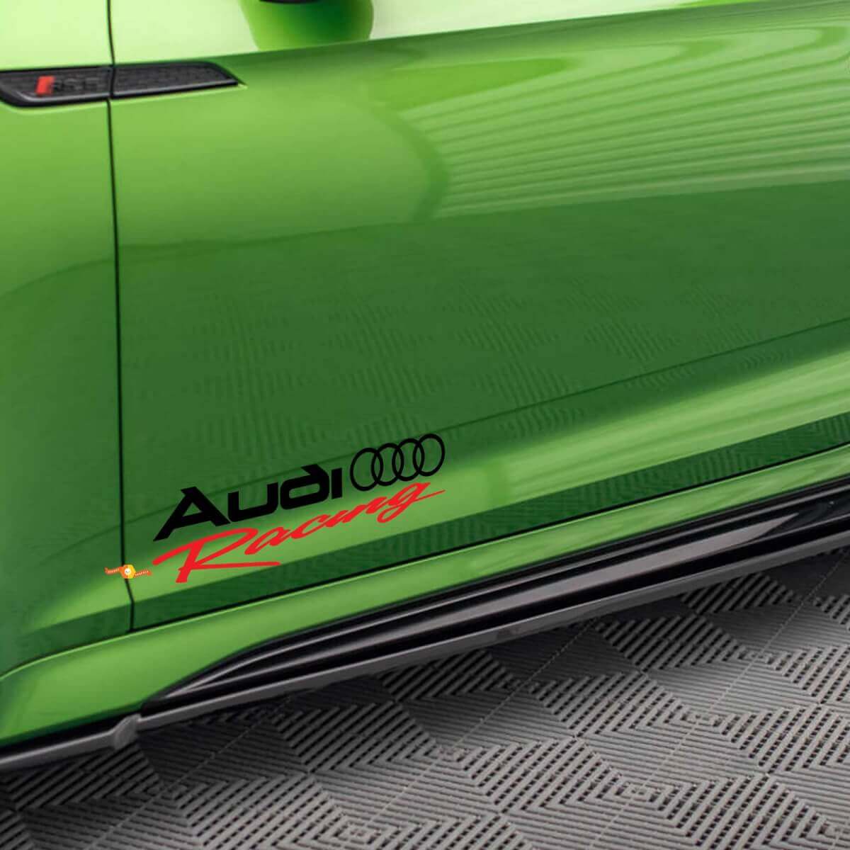 Audi Racing Side Door Vinyl Decal Set for Audi Models