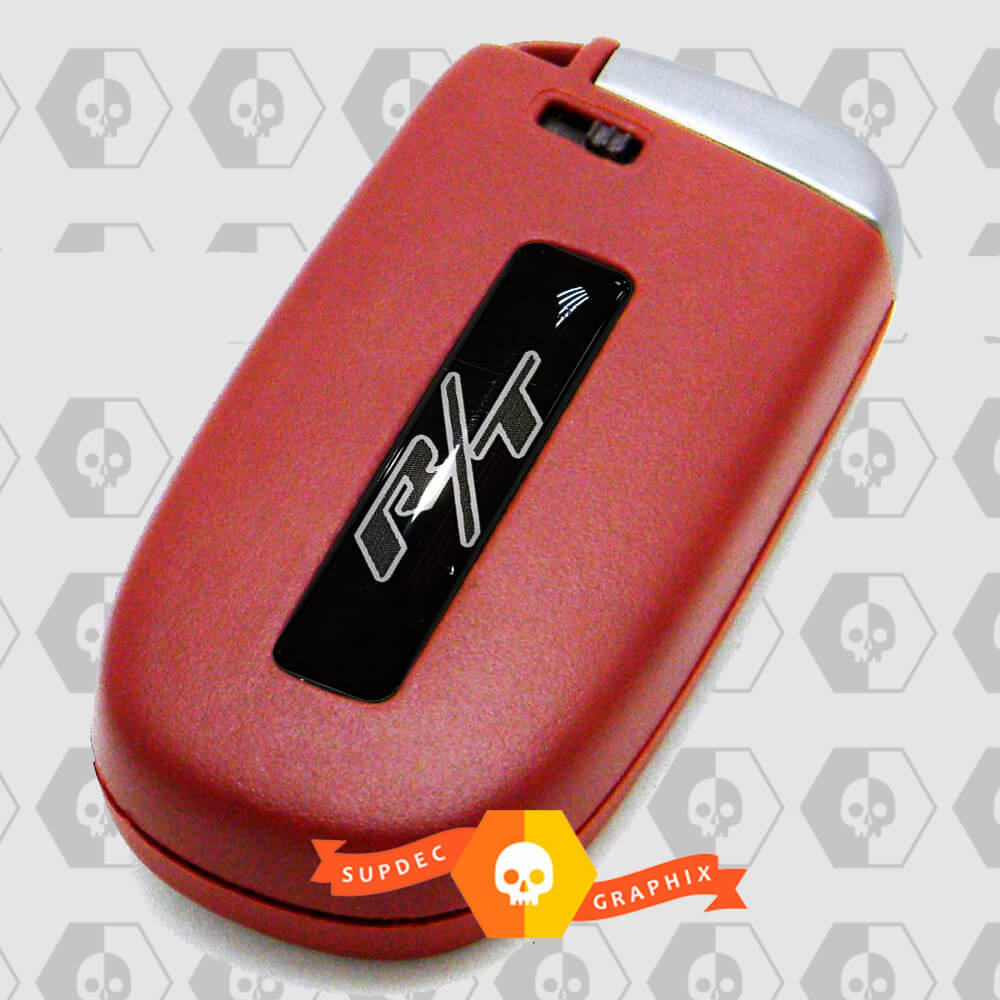R/T Key Fob Inlay Domed Decals Set for Dodge Challenger, Charger, Durango