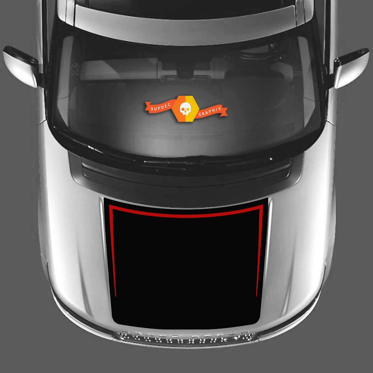 2 Colors Hood Decal Stickers Vinyl Graphic kit  For RANGE ROVER Vogue L405 2013 2017
