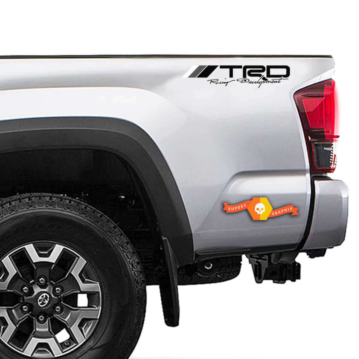 Retro Style TRD Racing Development Side Vinyl Decals for Toyota Trucks