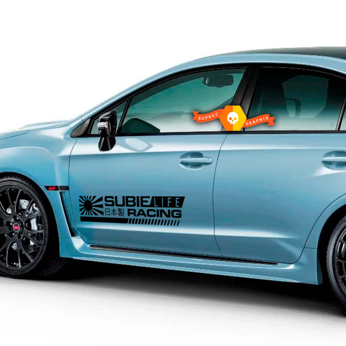 Subie Life Racing Side Door Vinyl Decals for Suba Cars