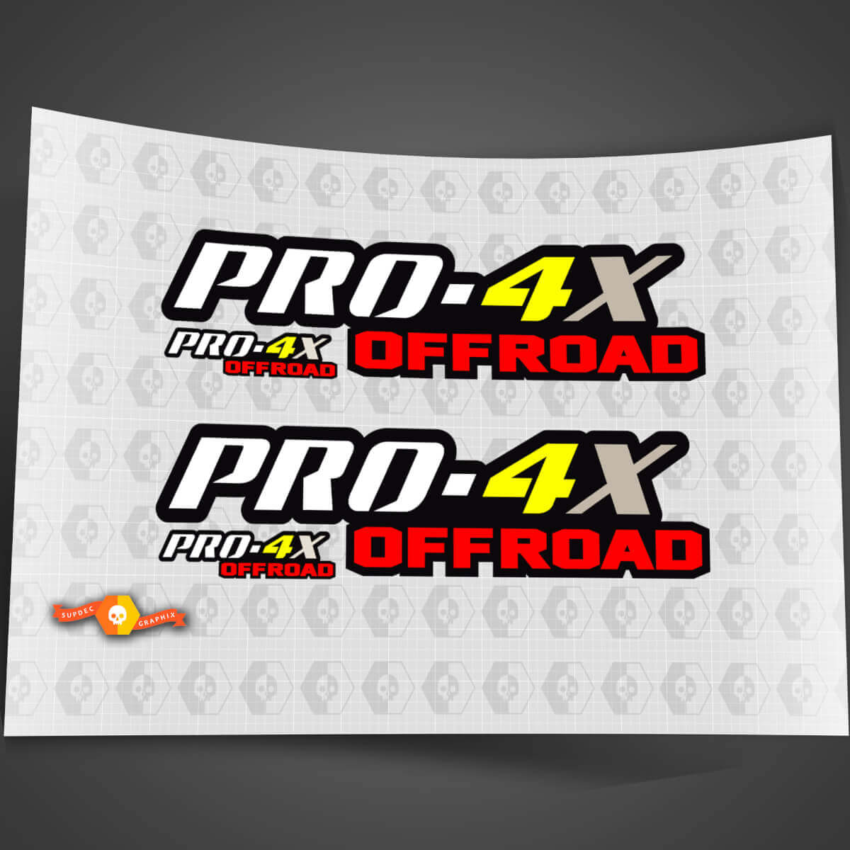 Pair PRO-4X 4 Colours Nissan Titan Frontier 4x4 Off-Road Truck Bedside Both Side Stickers Decals 4x4 Graphics Nismo