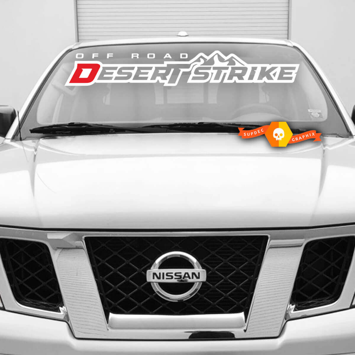 Off Road Desert Strike Windshield Vinyl Decal for Nissan Desert Runner