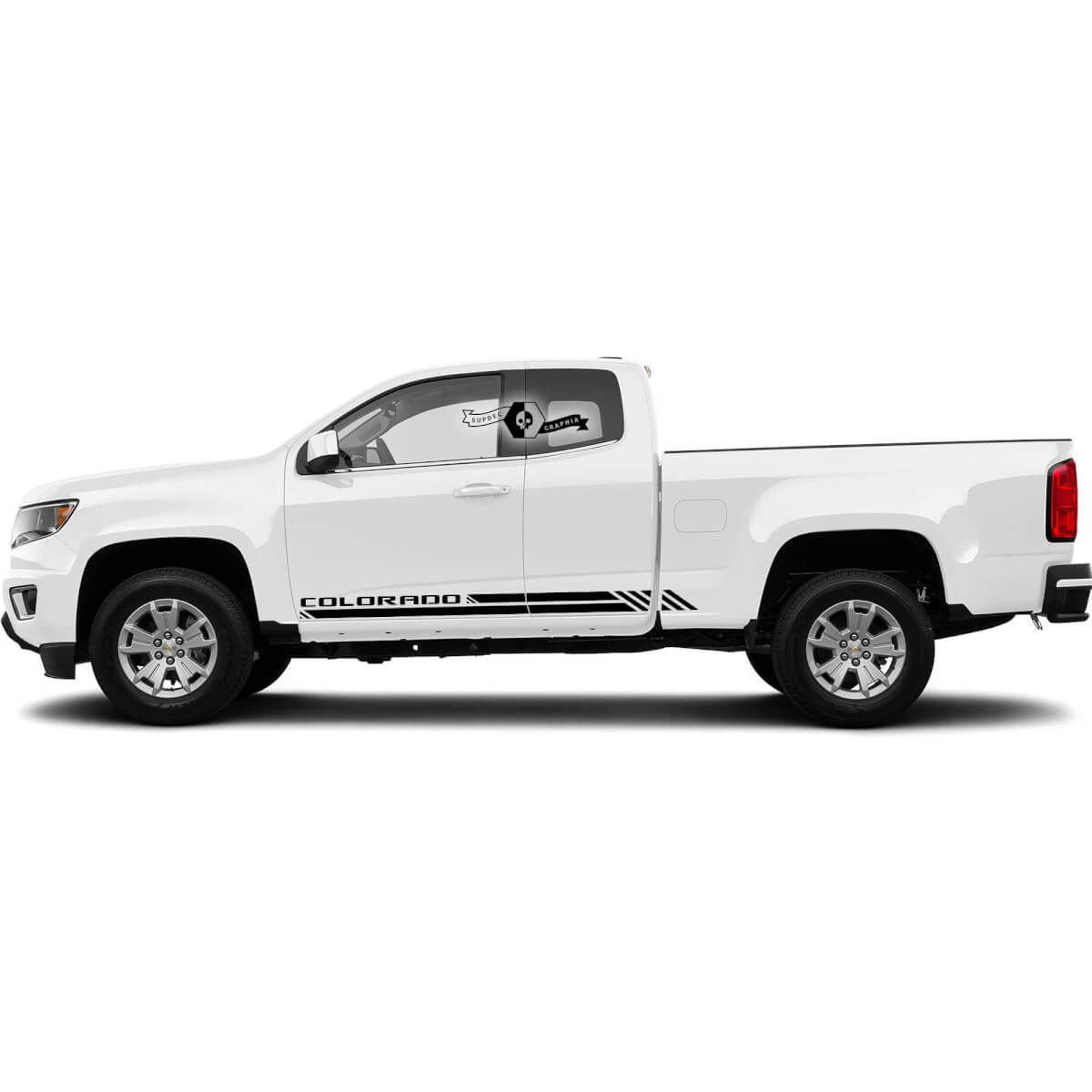 Pair  Doors Stripe Vinyl Sticker Decal Graphic 2022+  2023+ Chevy Colorado
