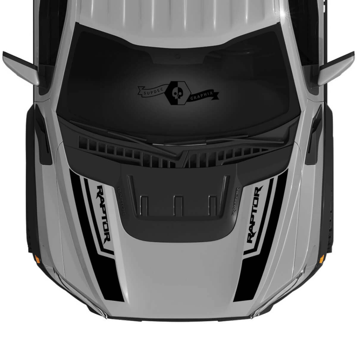 SVT Style Hood Logo Stripe Vinyl Decal Kit for Musclecar F-150 2022+