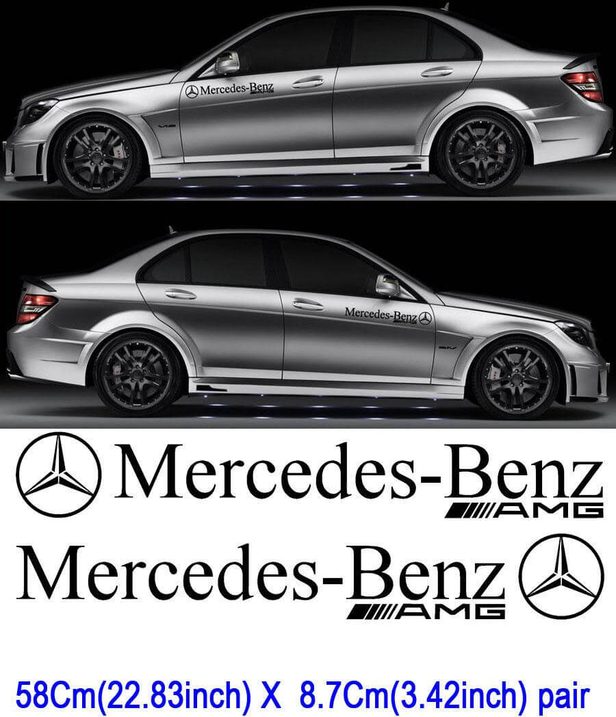 2 Mercedes Benz Motorsport sticker Decal CAR AMG C63 E63 SLK SL6
