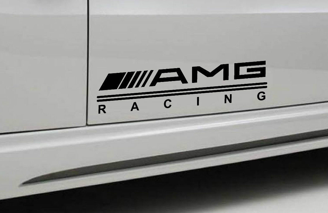 2 - AMG RACING Mercedes Benz Decal sticker sport door
