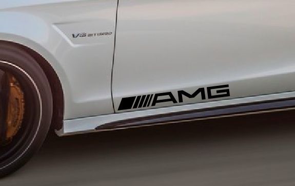 2 Pack AMG Decal Sticker CLS S55 Mercedes Benz Sport